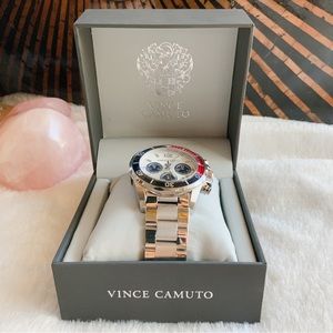 Vince Camuto Men's Watch South Street Seaport Stainless Steel Chronograph Quartz